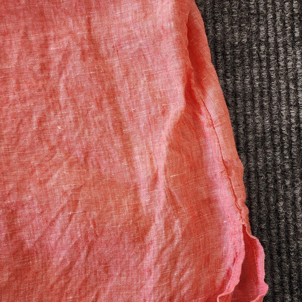 Sigrid Olsen Linen Shirt Womens Medium Pink Long Sleeve Lightweight Summer Tunic - Picture 10 of 11